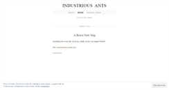 Desktop Screenshot of industriousants.wordpress.com