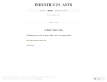 Tablet Screenshot of industriousants.wordpress.com