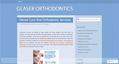 Desktop Screenshot of glaserorthodontics.wordpress.com