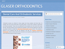 Tablet Screenshot of glaserorthodontics.wordpress.com