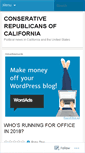 Mobile Screenshot of californiarepublicans.wordpress.com