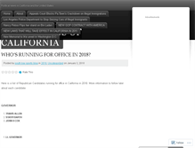 Tablet Screenshot of californiarepublicans.wordpress.com
