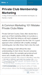 Mobile Screenshot of membershipmarketing.wordpress.com