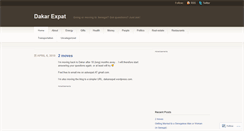 Desktop Screenshot of dakarexpat.wordpress.com
