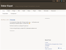 Tablet Screenshot of dakarexpat.wordpress.com