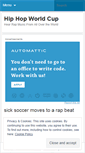 Mobile Screenshot of hiphopworldcup.wordpress.com