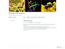 Tablet Screenshot of glimpseofscience.wordpress.com