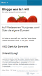 Mobile Screenshot of bloggewasichwill.wordpress.com