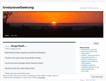 Tablet Screenshot of loveisneverbewrong.wordpress.com