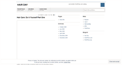 Desktop Screenshot of hairday.wordpress.com