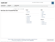 Tablet Screenshot of hairday.wordpress.com