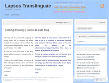 Tablet Screenshot of lapsustranslinguae.wordpress.com