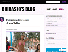 Tablet Screenshot of chicas10.wordpress.com