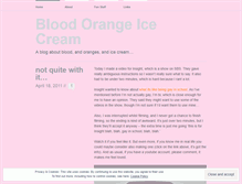 Tablet Screenshot of bloodorangeicecream.wordpress.com