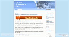 Desktop Screenshot of immenhofinhuetzel.wordpress.com