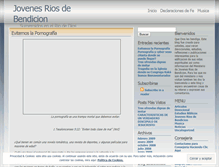 Tablet Screenshot of jovenesriosdebendicion.wordpress.com