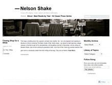 Tablet Screenshot of nelsonshake.wordpress.com