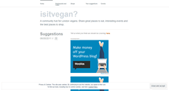 Desktop Screenshot of isitvegan.wordpress.com