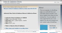 Desktop Screenshot of dolcegabbanashoes.wordpress.com