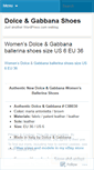 Mobile Screenshot of dolcegabbanashoes.wordpress.com