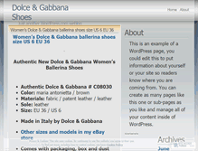 Tablet Screenshot of dolcegabbanashoes.wordpress.com