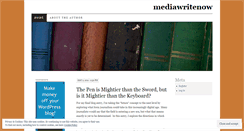 Desktop Screenshot of mediawritenow.wordpress.com