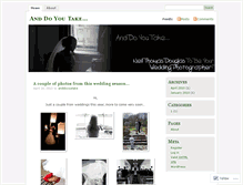 Tablet Screenshot of anddoyoutake.wordpress.com
