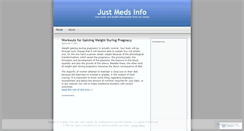 Desktop Screenshot of justmedsinfo.wordpress.com