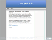 Tablet Screenshot of justmedsinfo.wordpress.com