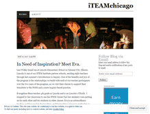 Tablet Screenshot of iteamchicago.wordpress.com