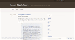 Desktop Screenshot of leleftovers.wordpress.com