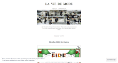 Desktop Screenshot of laviedemode.wordpress.com