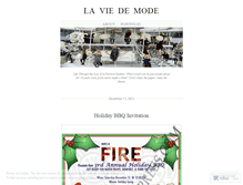 Tablet Screenshot of laviedemode.wordpress.com