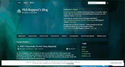 Desktop Screenshot of philruppert.wordpress.com