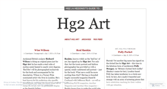 Desktop Screenshot of hg2art.wordpress.com