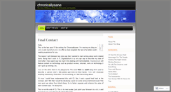 Desktop Screenshot of chronicallysane.wordpress.com