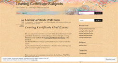 Desktop Screenshot of leavingcertificate.wordpress.com