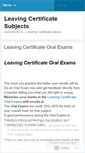 Mobile Screenshot of leavingcertificate.wordpress.com