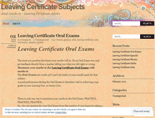 Tablet Screenshot of leavingcertificate.wordpress.com