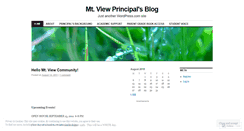 Desktop Screenshot of mtviewprincipalblog.wordpress.com