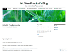 Tablet Screenshot of mtviewprincipalblog.wordpress.com