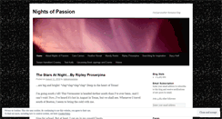 Desktop Screenshot of nightsofpassion.wordpress.com