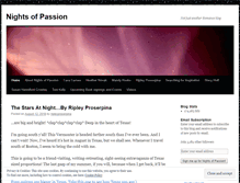 Tablet Screenshot of nightsofpassion.wordpress.com