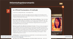 Desktop Screenshot of littlemisshopelessromantic.wordpress.com