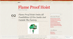 Desktop Screenshot of indiaflameproofhoist.wordpress.com