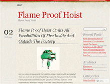 Tablet Screenshot of indiaflameproofhoist.wordpress.com