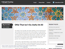 Tablet Screenshot of fulbrightfeasting.wordpress.com