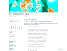 Tablet Screenshot of derapfels.wordpress.com