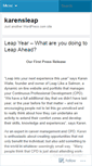 Mobile Screenshot of karensleap.wordpress.com