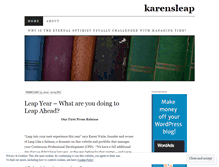 Tablet Screenshot of karensleap.wordpress.com